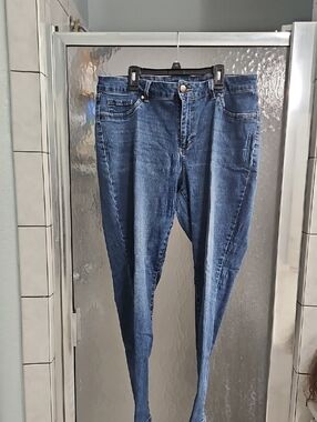d. jeans Skinny High-Rise Jeans in Dark Blue Wash
